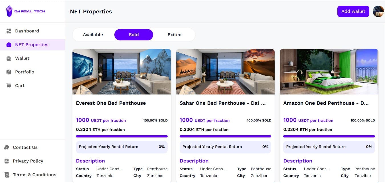 DA1 Real Estate Platform