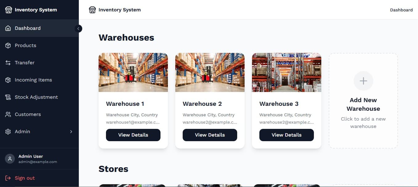 Inventory Management Dashboard